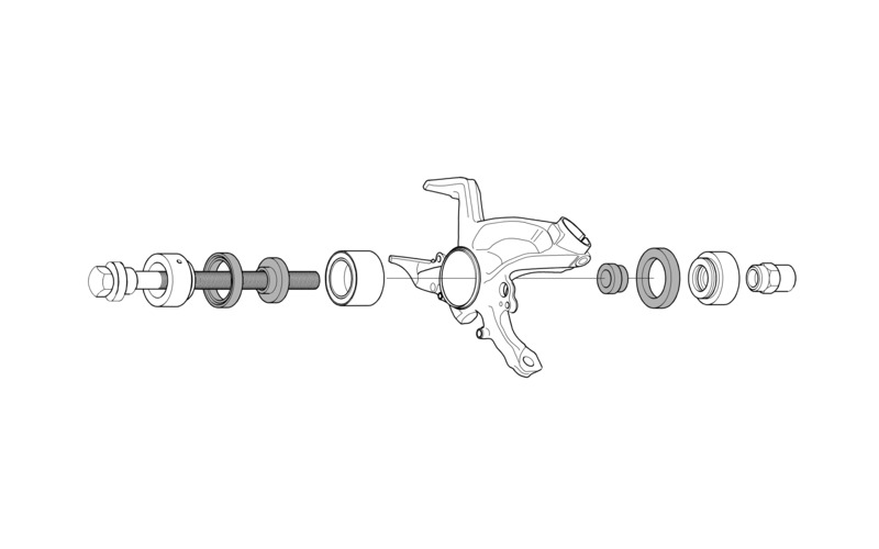 Zusatzbild 2 Radlager Werkzeugsatz VAG, BMW, Ford, Opel