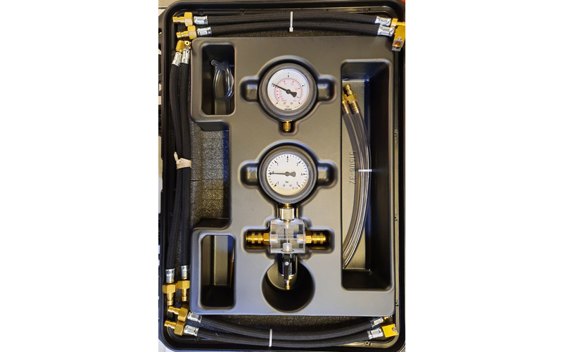 Zusatzbild 3 Prüf-Set für Rücklaufdruckmessung + Schlauchset ankuppelbar