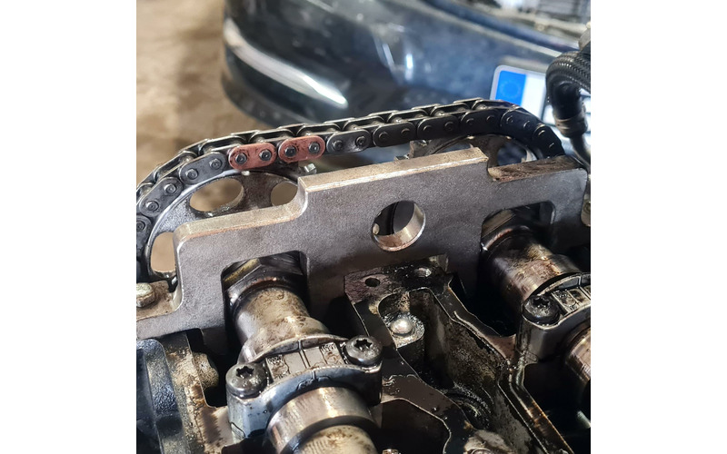 Zusatzbild 5 Einstellwerkzeug Steuerkette Mercedes OM 651