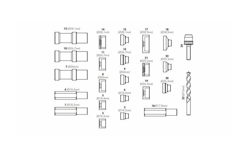 Zusatzbild 3 Stanzwerkzeug für Parksensoren VW Masterkit (rückwärtig)