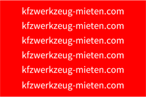 kfzwerkzeug mieten