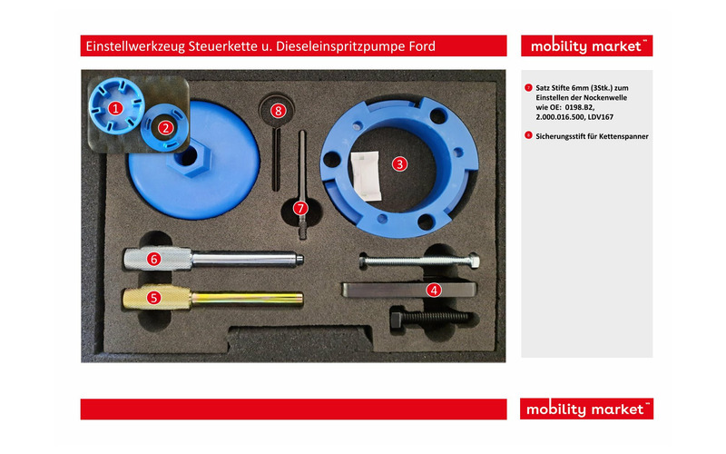 Zusatzbild 2 Einstellwerkzeug Steuerkette u. Dieseleinspritzpumpe Ford