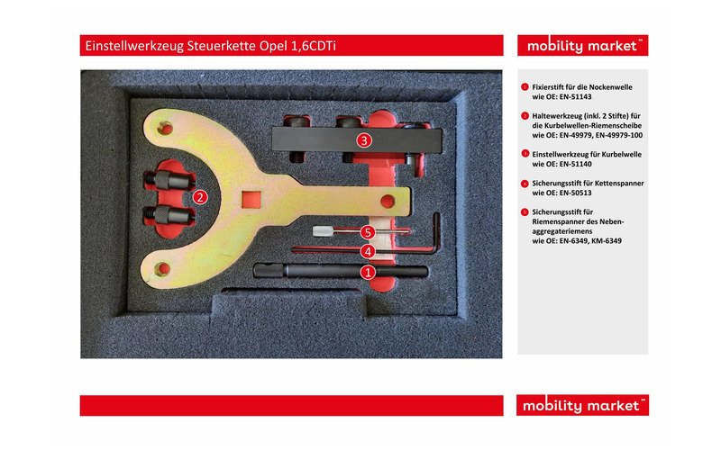 Zusatzbild 1 Einstellwerkzeug Steuerkette Opel 1,6CDTi