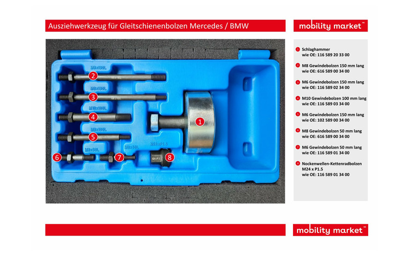 Zusatzbild 1 Ausziehwerkzeug für Gleitschienenbolzen Mercedes / BMW