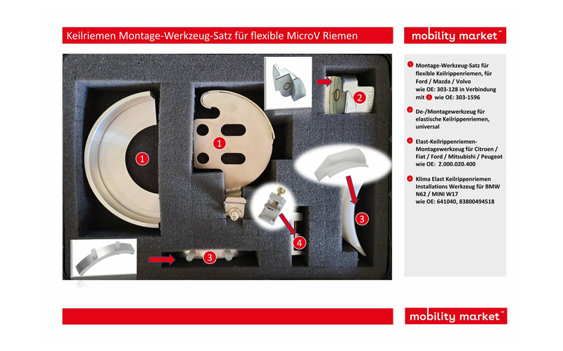 Zusatzbild 1 Keilriemen Montage-Werkzeug-Satz für flexible MicroV Riemen