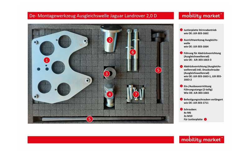 Zusatzbild 1 De- Montagewerkzeug Ausgleichswelle Jaguar Landrover 2,0 D