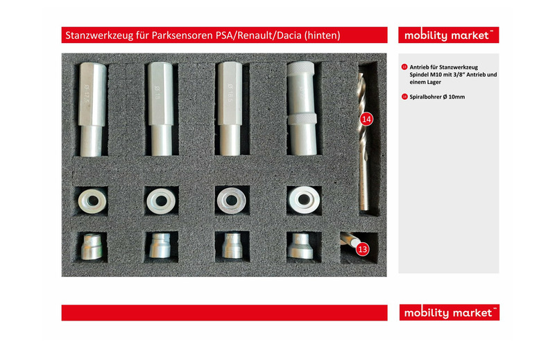 Zusatzbild 2 Werkzeug Parksensoren PSA/Renault/Dacia Ø17,5-18-18,5-22mm