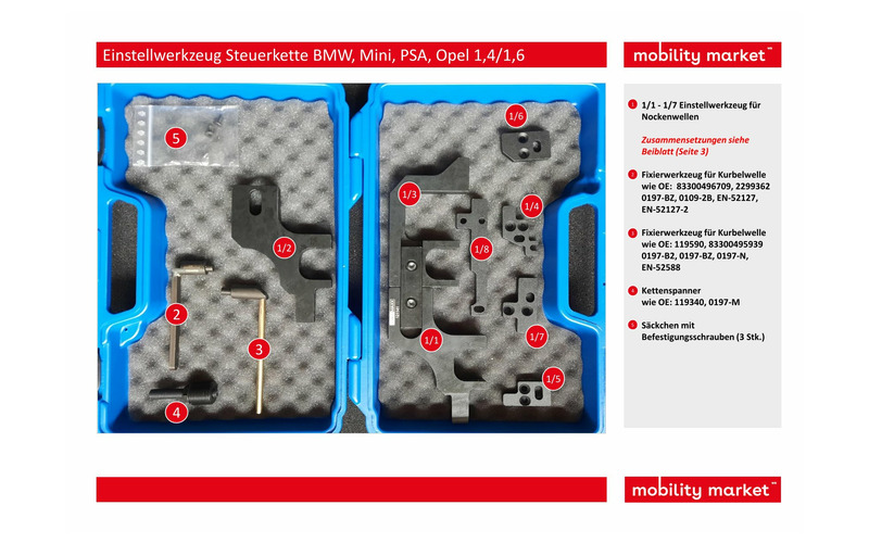 Zusatzbild 2 Einstellwerkzeug Steuerkette BMW, Mini, PSA, Opel 1,4/1,6