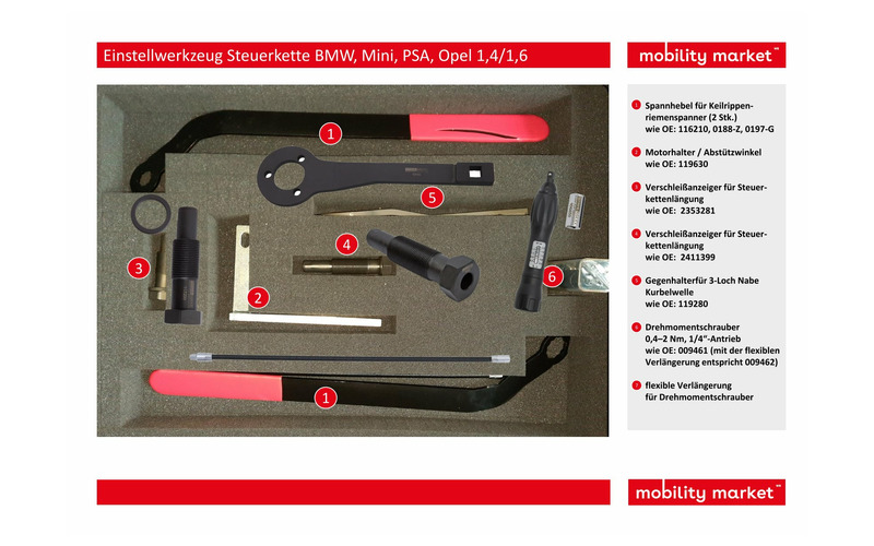 Zusatzbild 4 Einstellwerkzeug Steuerkette BMW, Mini, PSA, Opel 1,4/1,6