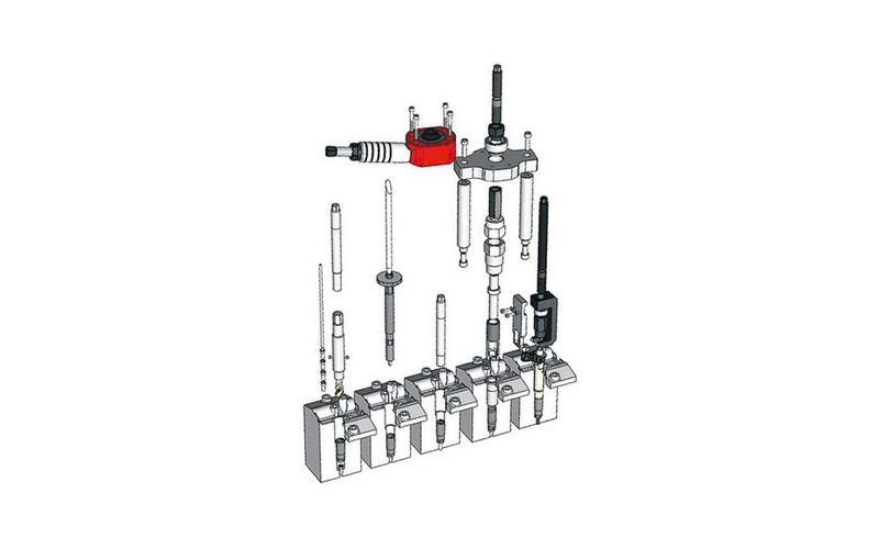 Zusatzbild 2 Injektor Auszieher passend für Renault und Baugleiche Fiat, Opel und Nissan M9R 2,0 und M9T 2.3 Dieselmotoren inkl. 12t Hydraulikzylinder
